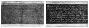 Stratford Prints: Shakespeare Epitaph
