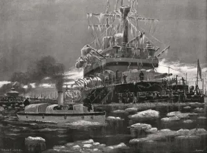 Waters Prints: Sheerness Harbour after a blizzard