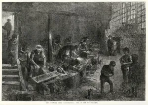 Goggles Prints: Sheffield Steel manufactures 1866