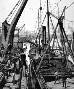 Eastern Prints: Shipping material at Woolwich
