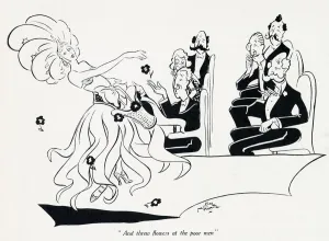 Caricature Prints: Shirley Kellogg at the London Hippodrome