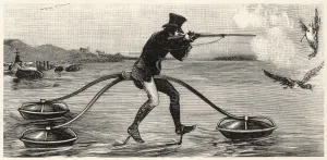 Saddle Prints: Shooting birds from floating cycle