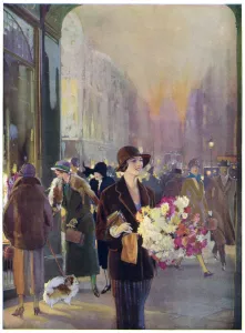 Shop Prints: Shopping in London in late November, 1924
