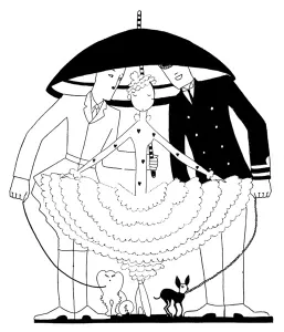 Sheltering Prints: Shorter, full skirts of 1915, WW1 fashion worn by Eve