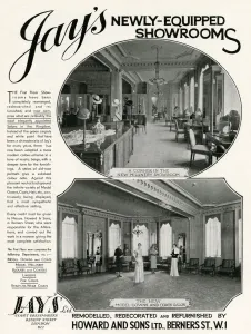 Regent Prints: Showrooms for Jays fashion department 1933