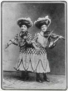 Sisters Prints: Siamese twins, Rosa and Josphine Blazek 1910