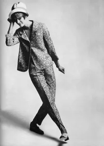 1965 Prints: Sidwall floral trouser suit, 1965