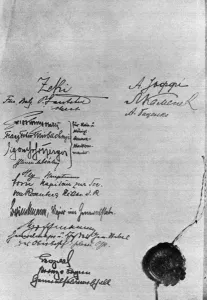 Powers Prints: Signed Treaty Document
