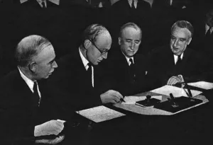 Mission Prints: Signing of Anglo-US loan agreement