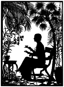 Silhouettes Prints: Silhouette of Grace Moore