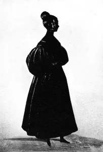 1830s Prints: Silhouette of Queen Victoria
