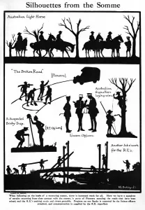 Silhouettes Prints: Silhouettes from the Somme by H. L. Oakley
