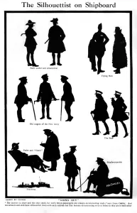 Silhouettes Prints: The Silhouettist on Shipboard by H. L. Oakley