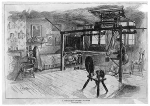 Loom Prints: Silk Weaver 1855