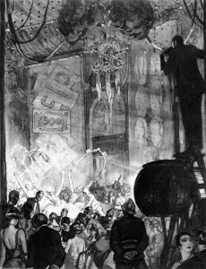 Ballet Prints: A Silver ballet at the Negresco Hotel on the Riviera