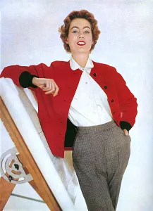 Wool Prints: Simpsons of Piccadilly jacket and slacks, 1954