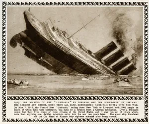 Sunk Prints: Sinking of the Lusitania