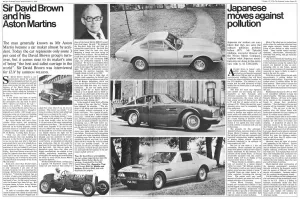 1970s Prints: Sir David Brown and his Aston Martins