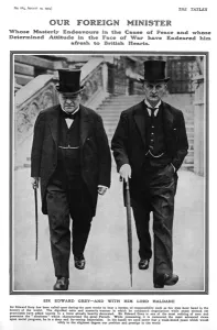 Cane Prints: Sir Edward Grey & Lord Haldane, outbreak of First World War