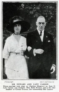 Lawyer Prints: Sir Edward and Lady Carson on their wedding day