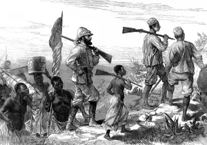 August Prints: Sir Henry Morton Stanley and his retinue in Central Africa