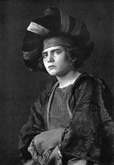 Acting Prints: Sir Laurence Olivier aged 15 playing Kate in Taming of Shrew