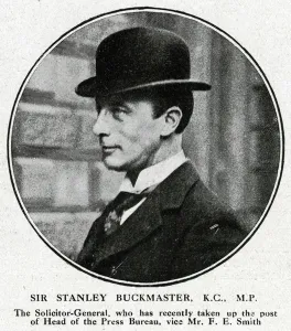 Media Prints: Sir Stanley Buckmaster, Solicitor-General, WW1