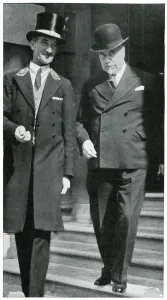Army Prints: Sir Thomas Beecham leaving the War Office 1939
