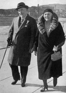 Personalities Prints: Sir Woodman & Lady Burbridge at Cannes