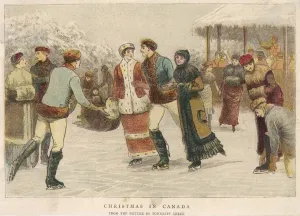 Canada Prints: Skaters on Christmas Day