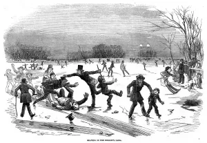 Regent Prints: SKATING, REGENTS CANAL 1854