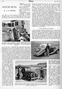Driving Prints: The Sketch, 1938 Motor Dicta