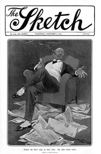 Papers Prints: Sketch cover - The Arm Chair critic, WW1