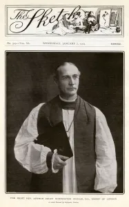Prints of Arthur Foley Winnington-Ingram KCVO PC ) - Bishop of London from 1901 to 1939. Date: 1903 December Prints: Sketch cover - Arthur Winnington Ingram, Bishop of London