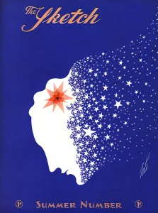 Summer Covers Prints: The Sketch front cover by Erte