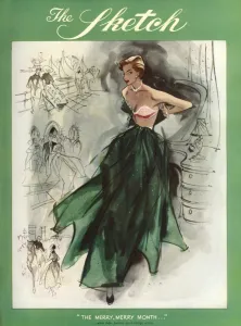 1950 Prints: Sketch front cover, the London Season 1950