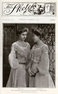 Dec18 Prints: Sketch cover - Princesses Margaret & Patricia of Connaught