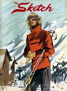 Winter Sports Prints: The Sketch Front Cover, Winter 1955