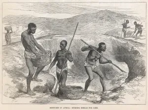 Soil Prints: Sketches in Africa - Burning Shells for Lime