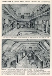 Public Prints: Sketches by Bryan de Grineau of Fettes College, Edinburgh