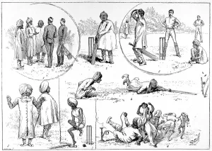 College Prints: Sketches of Cricket in India, 1890