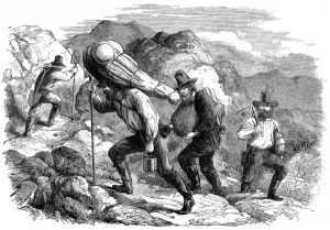 1863 Prints: Sketches from the New Zealand Gold Rush. Gold-diggers out Pr