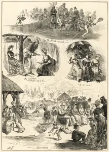 Championships Prints: Sketches at Wimbledon 1879