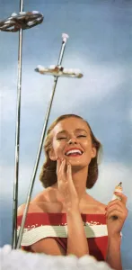 Care Prints: Ski beauty care, 1953