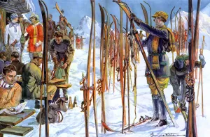 Winter Prints: The Ski Forest by Fleming Williams