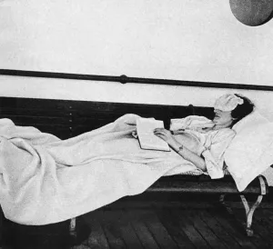 Resting Prints: Sleeping on deck aboard the R. M. S. P. Atlantis