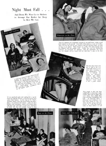 Fair Prints: Sleeping in the Shelters, 1940