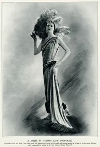 Neck Prints: Sleeveless flapper gown 1923