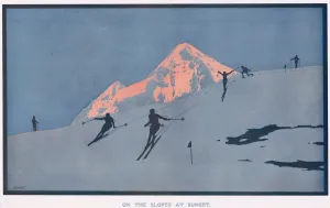 Slopes Prints: On The Slopes At Sunset