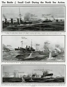 Size Prints: Small craft in North Sea action by G. H. Davis